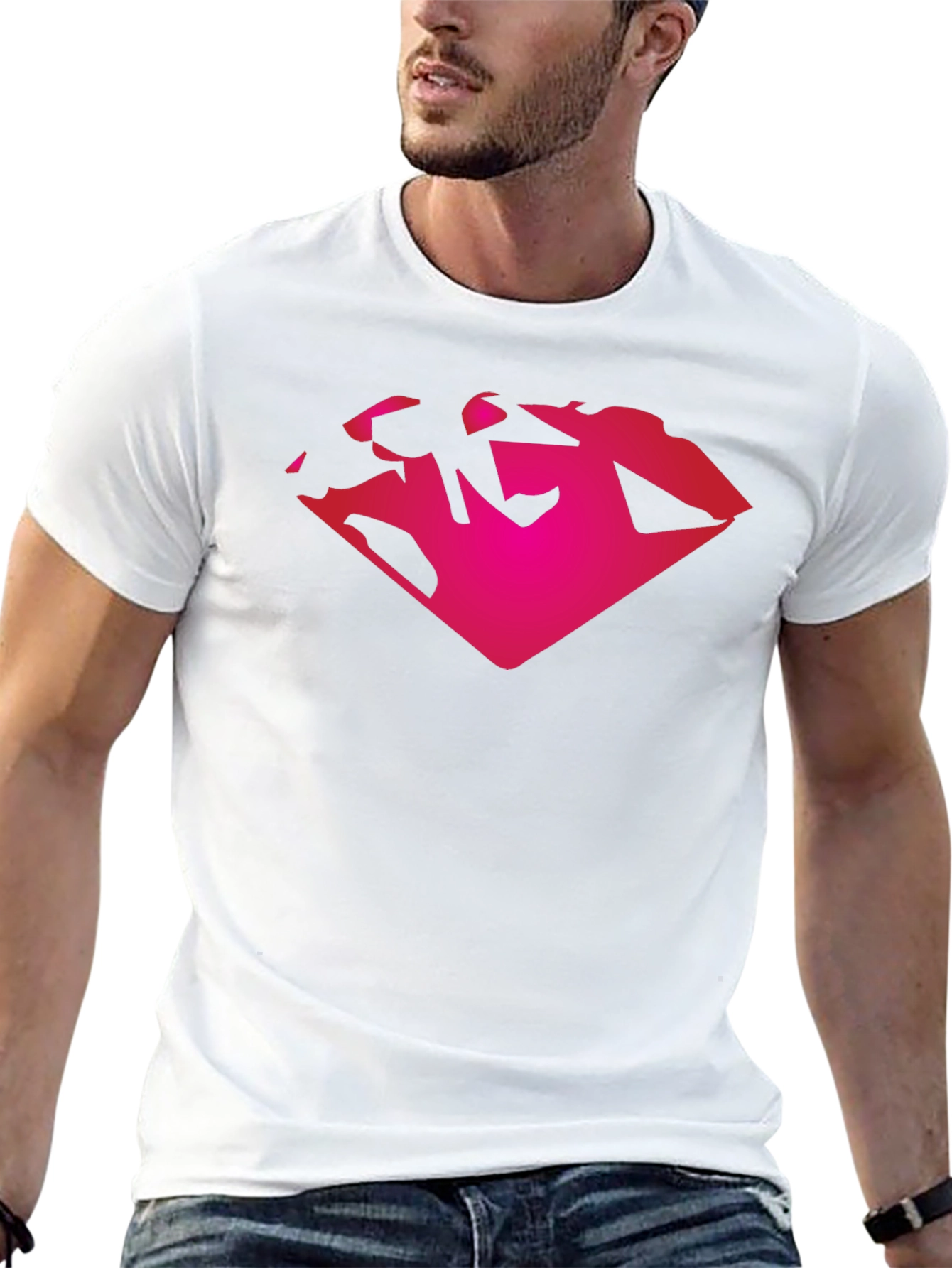 Diamond Graphic Black T-Shirt Casual Wear