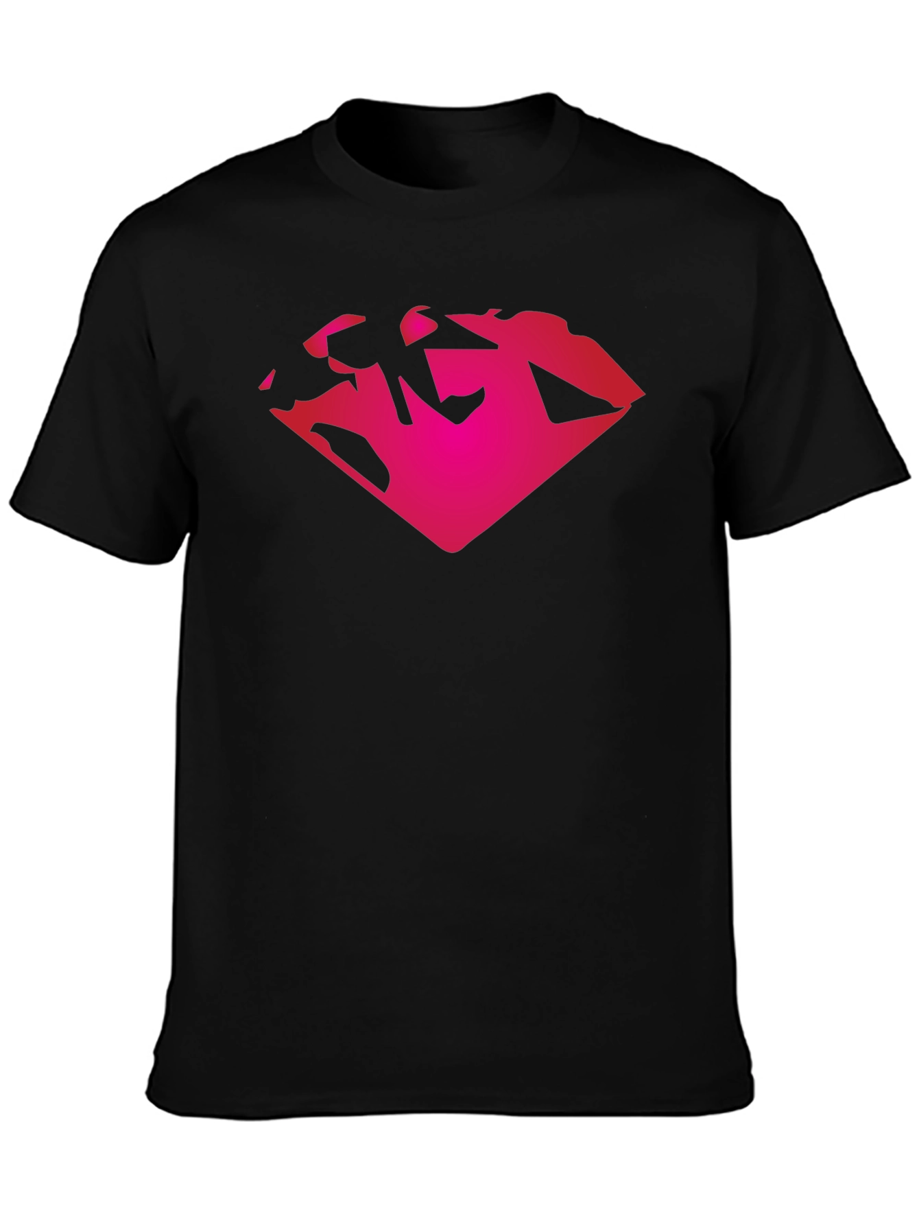 Diamond Graphic Black T-Shirt Casual Wear