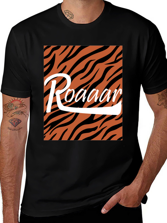 Roaar Tiger Stripe Graphic Tee