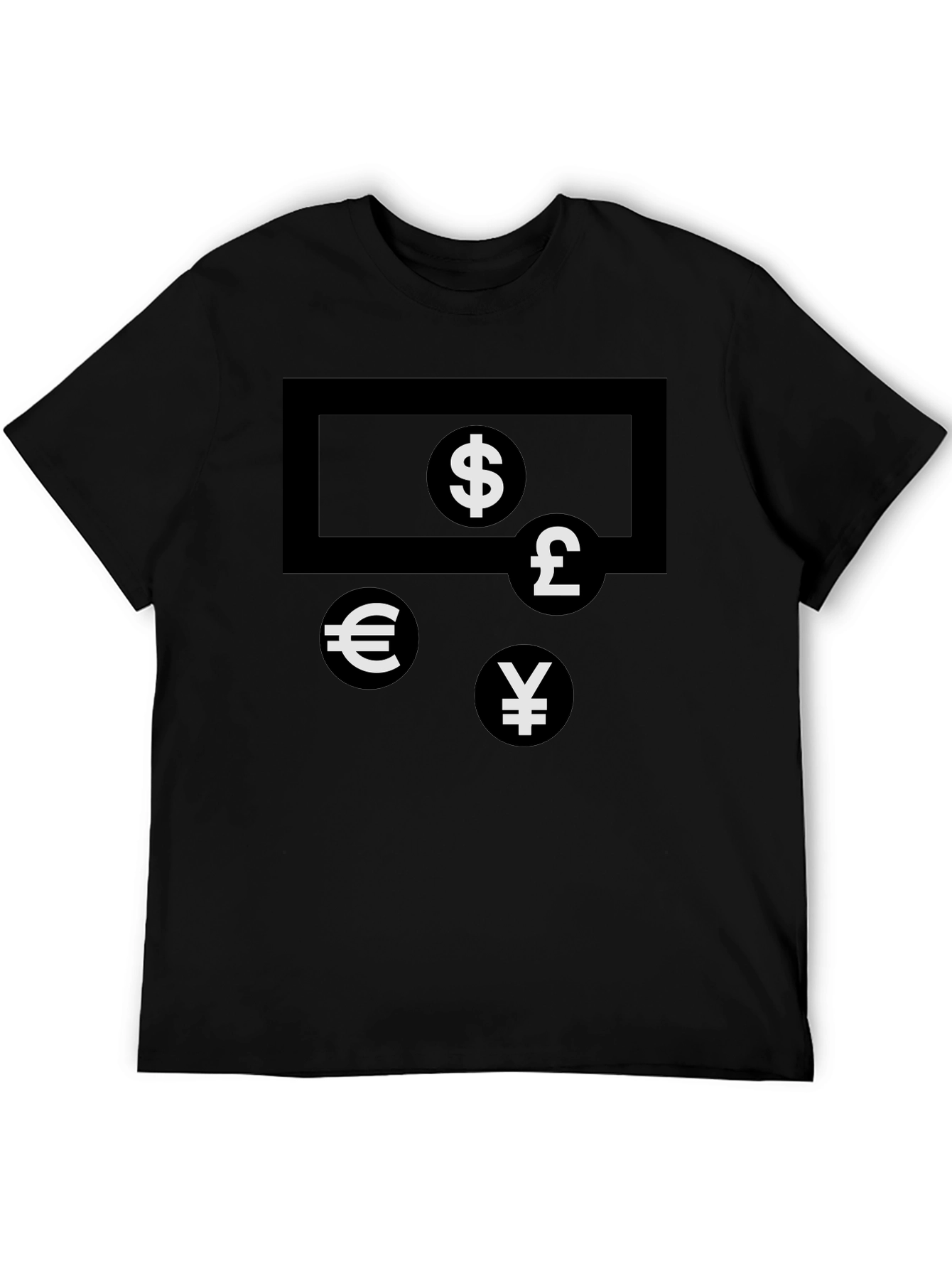 Currency Symbols T-Shirt - Black