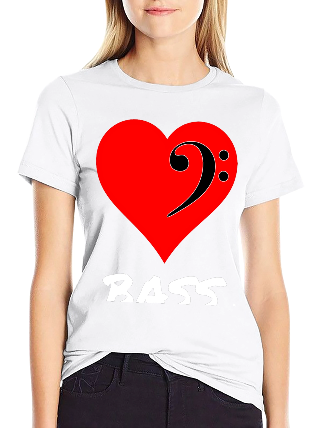Bass Music Heart T-Shirt