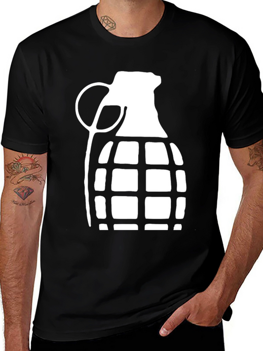 Grenade Graphic T-Shirt - Cool Casual Tee