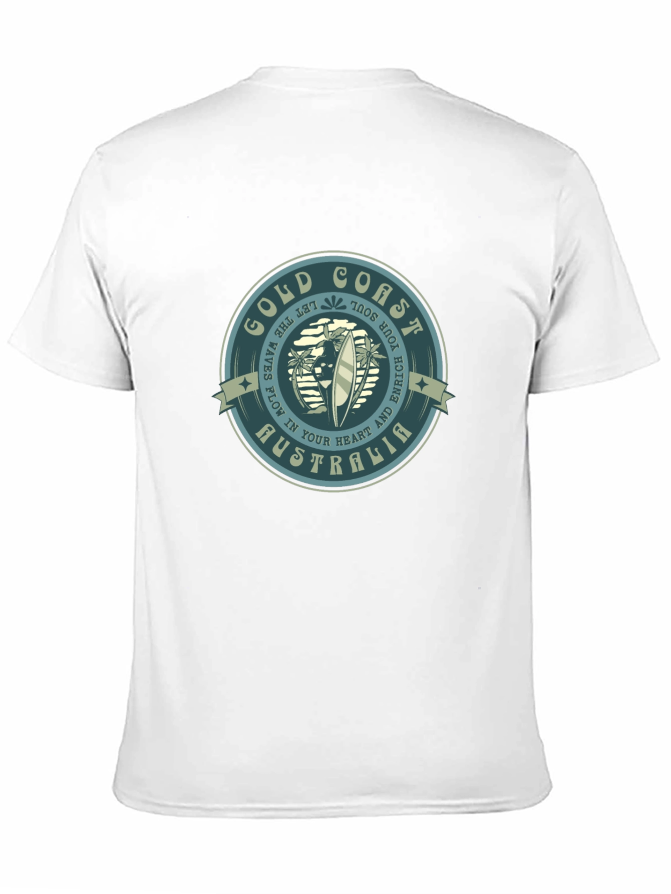 Gold Coast Australia T-Shirt Surf Design