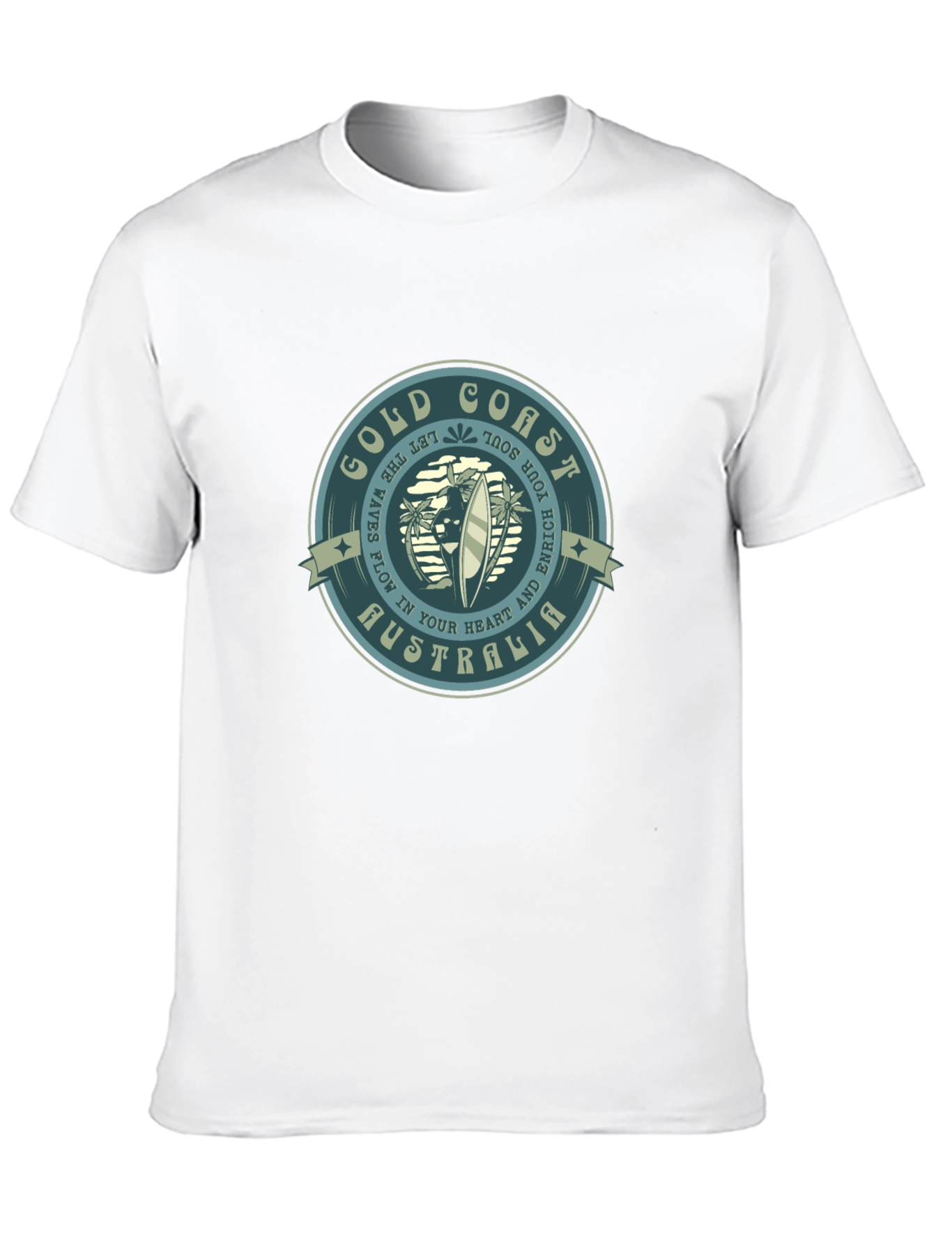 Gold Coast Australia T-Shirt Surf Design