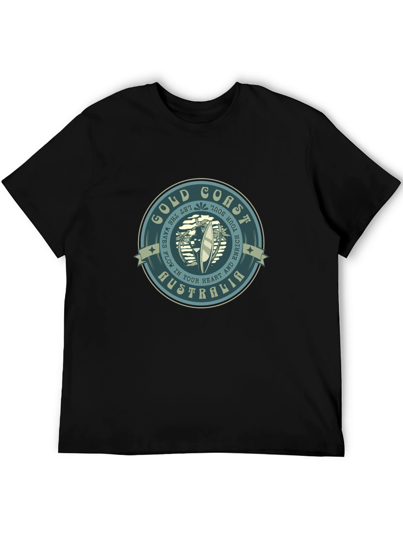 Gold Coast Australia T-Shirt Surf Design