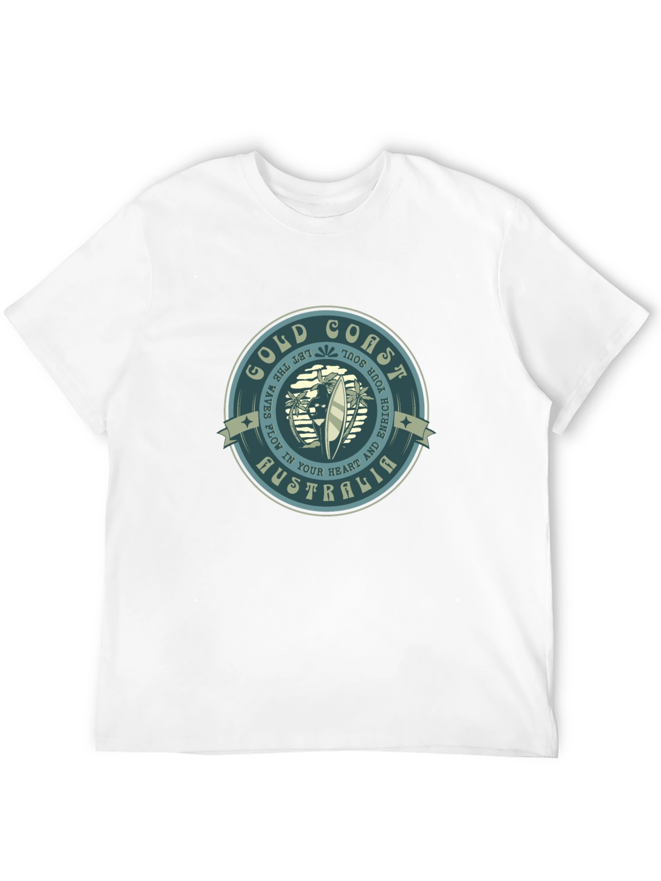 Gold Coast Australia T-Shirt Surf Design