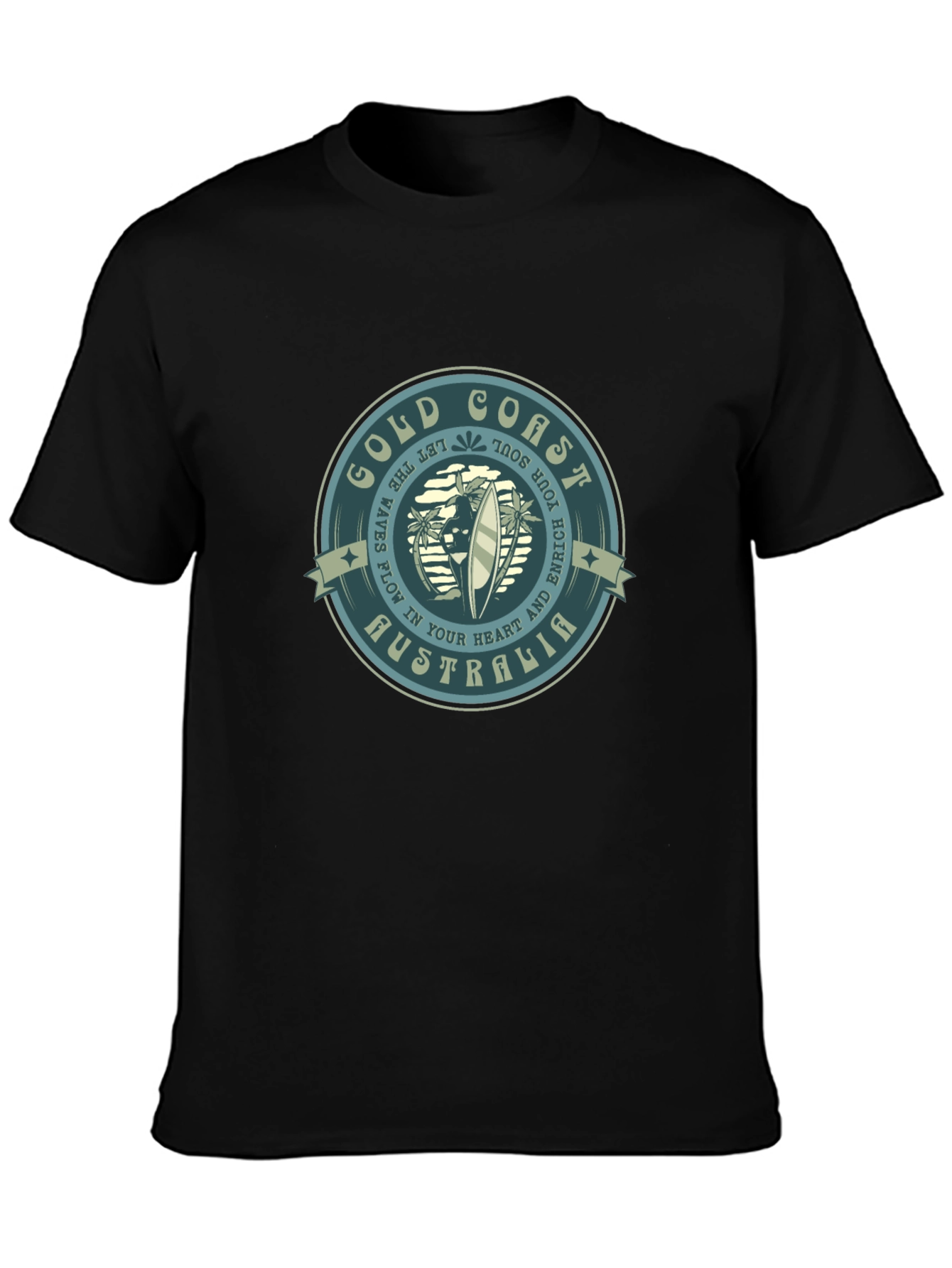 Gold Coast Australia T-Shirt Surf Design