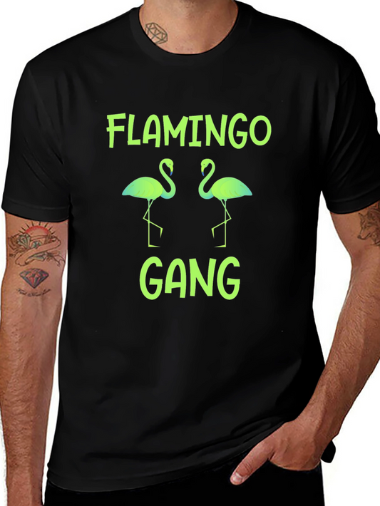 Flamingo Gang Graphic Tee - Fun & Stylish Mens T-Shirt