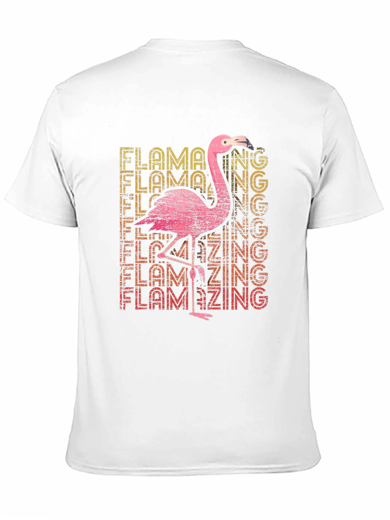 Flamazing Flamingo Graphic Tee - Black