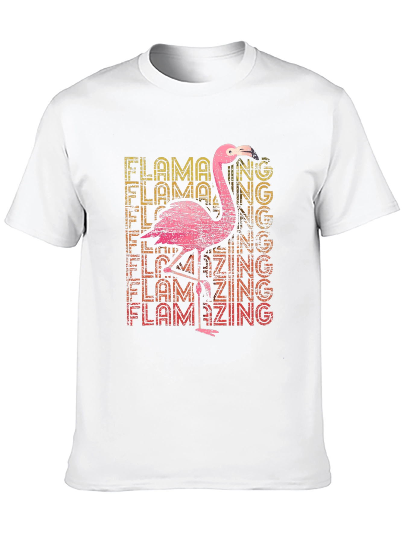 Flamazing Flamingo Graphic Tee - Black