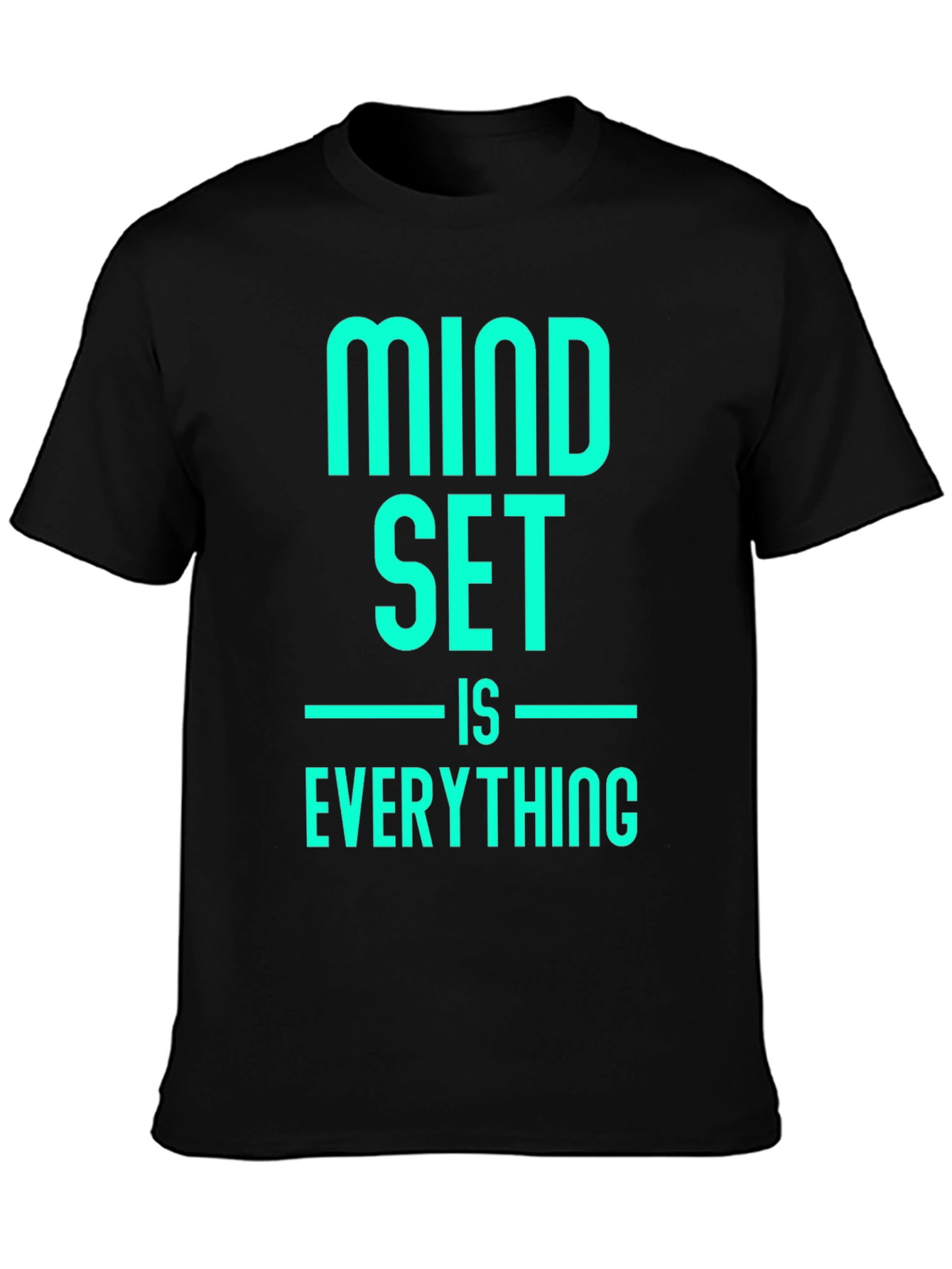 Mindset Is Everything Black Graphic Tee