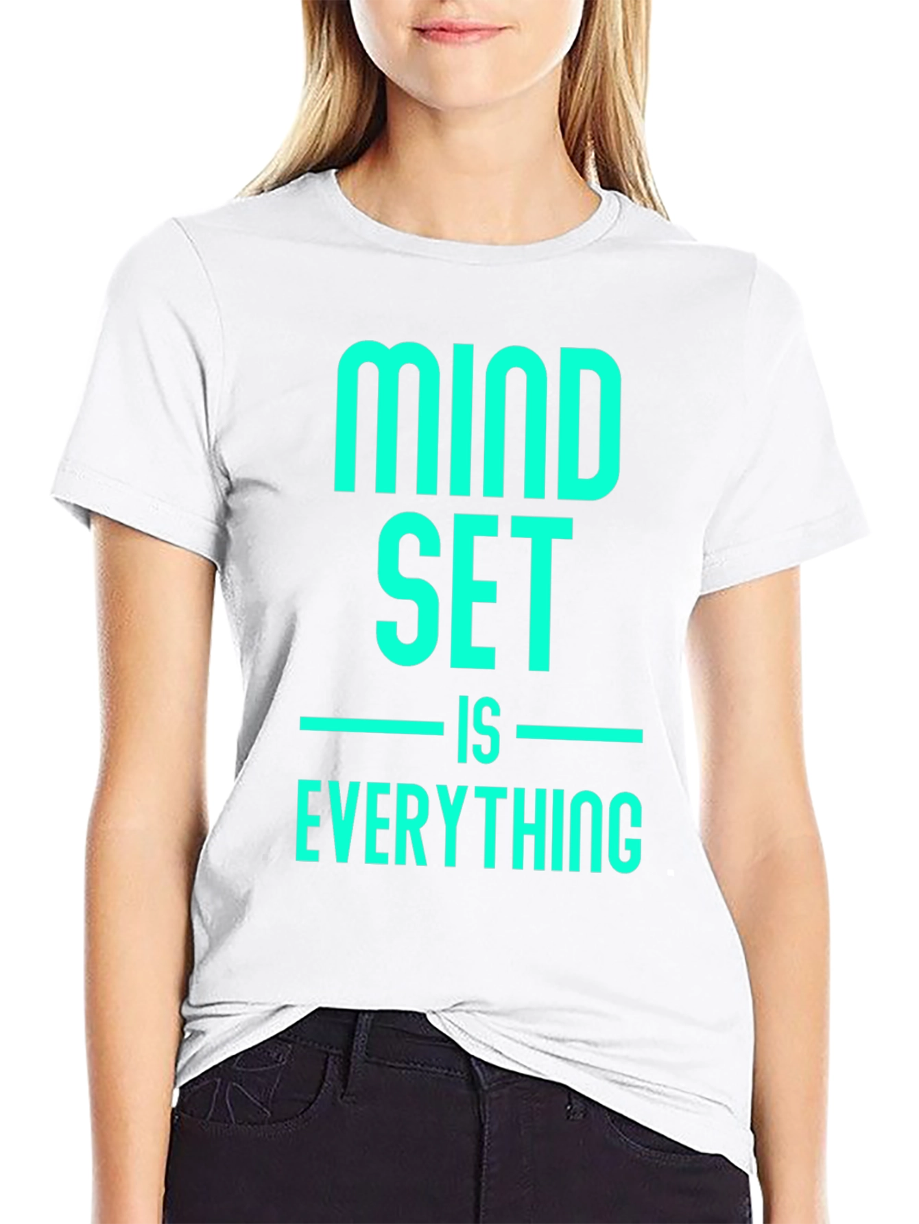Mindset Is Everything Black Graphic Tee