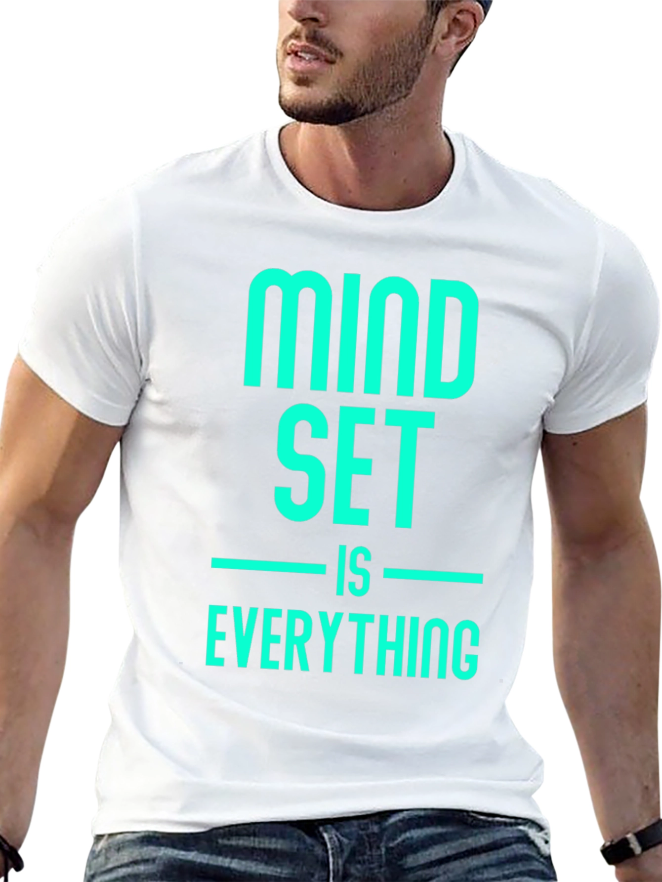 Mindset Is Everything Black Graphic Tee
