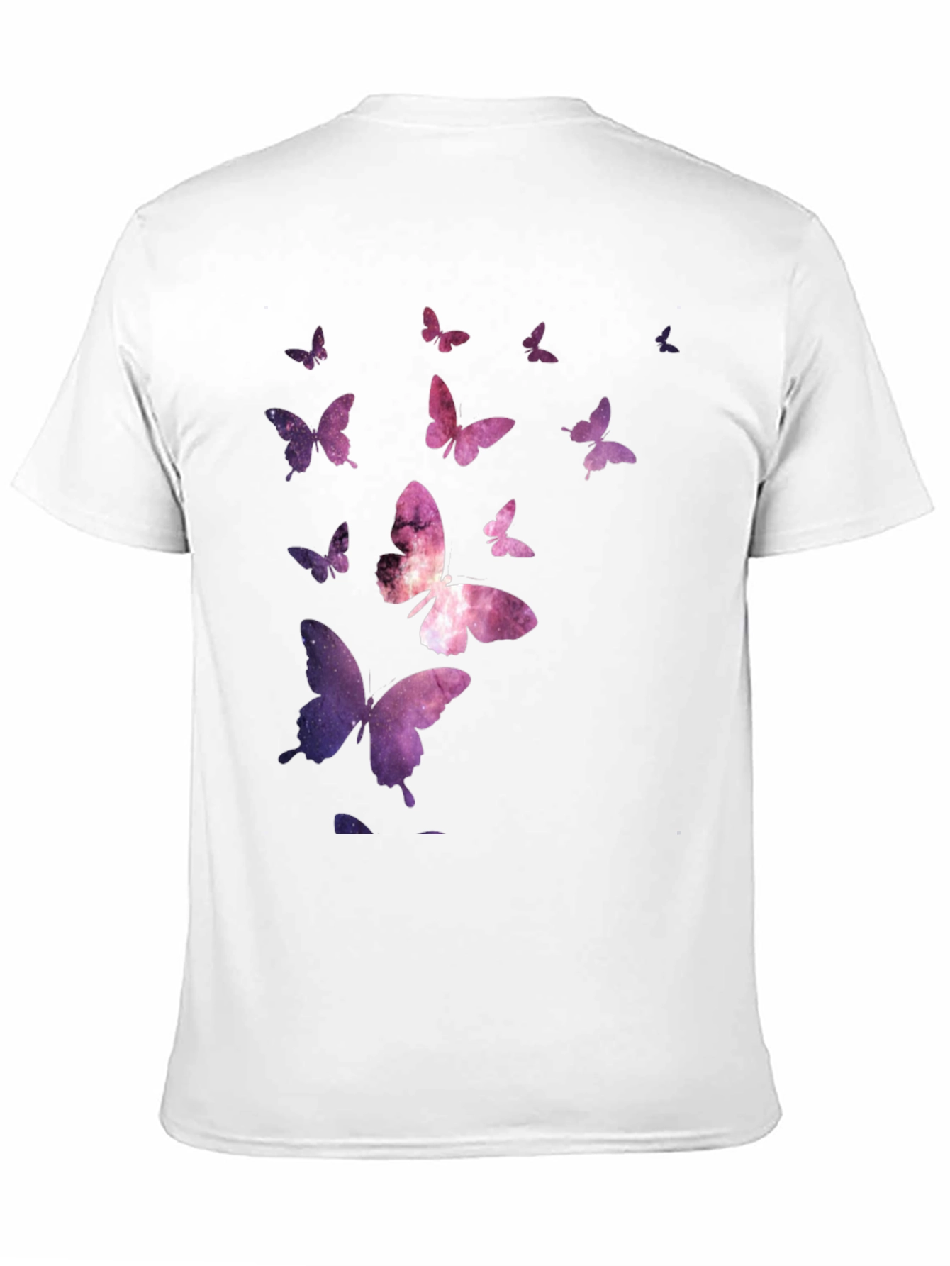 Galaxy Butterfly Black T-Shirt