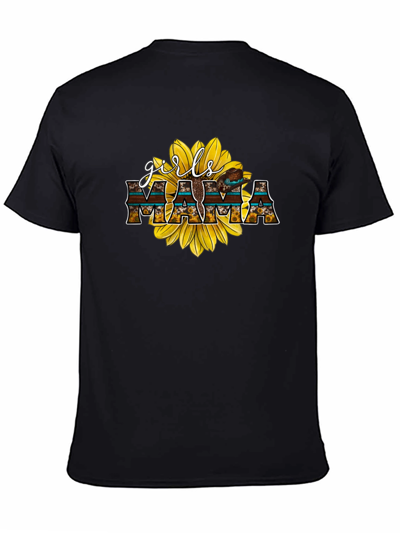 Girls Mama Sunflower Graphic Tee