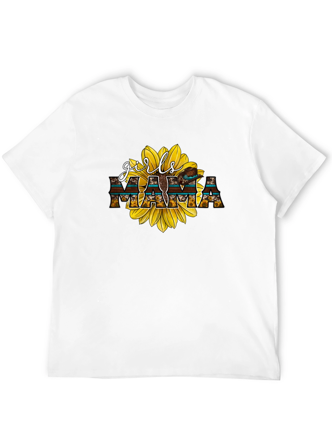 Girls Mama Sunflower Graphic Tee