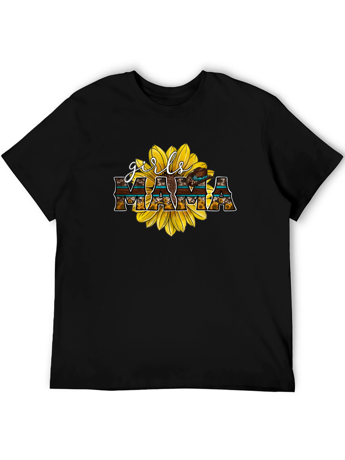 Girls Mama Sunflower Graphic Tee