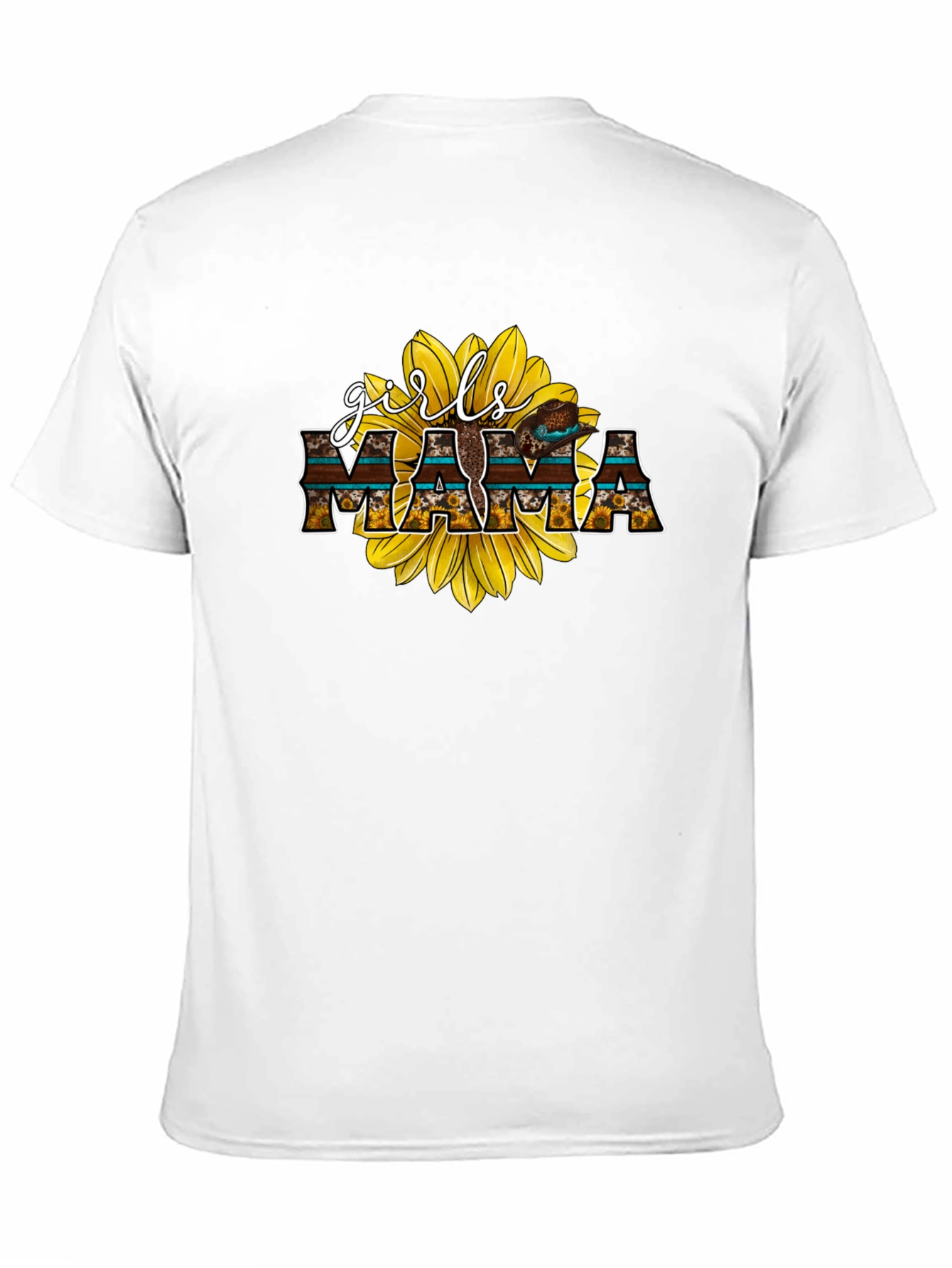 Girls Mama Sunflower Graphic Tee