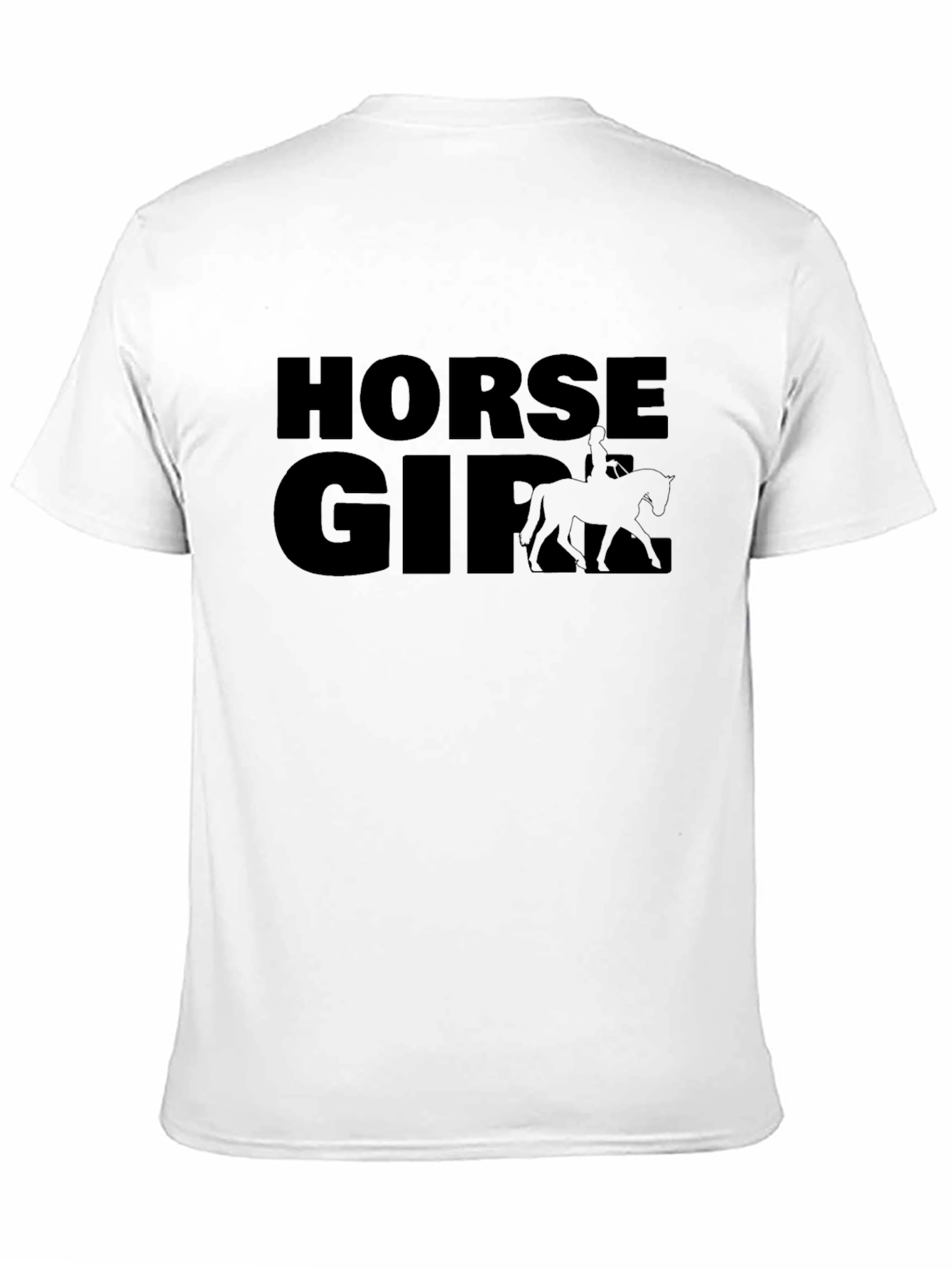 Horse Girl Black Graphic Tee - Equestrian Style