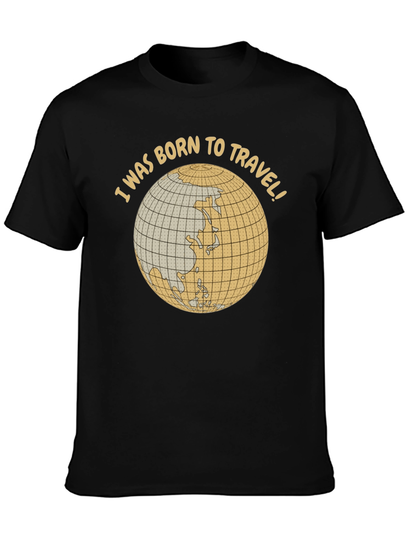 Born to Travel Globe Graphic T-Shirt