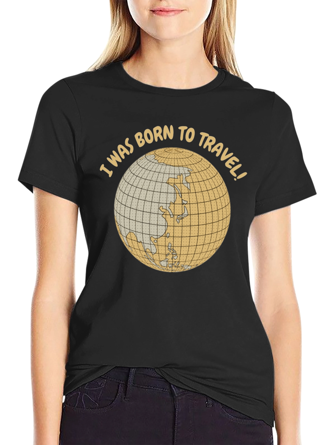 Born to Travel Globe Graphic T-Shirt