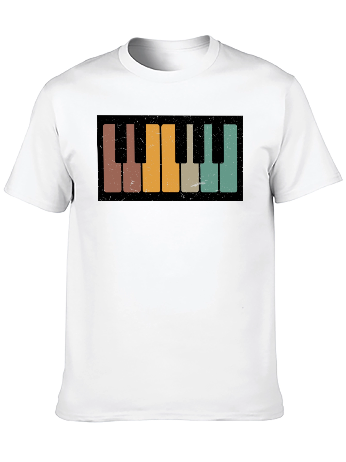 Retro Piano Keys Graphic Tee