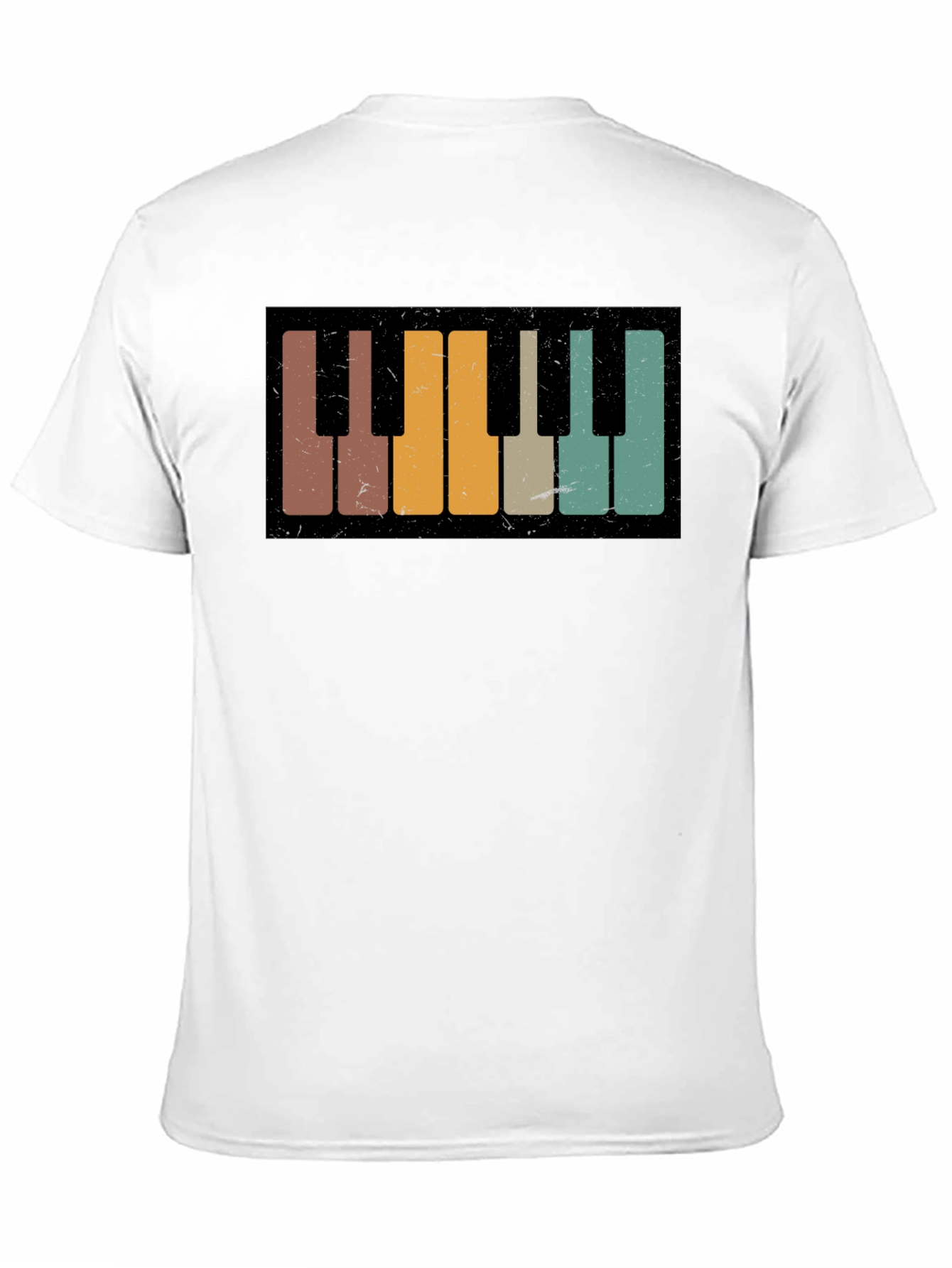 Retro Piano Keys Graphic Tee