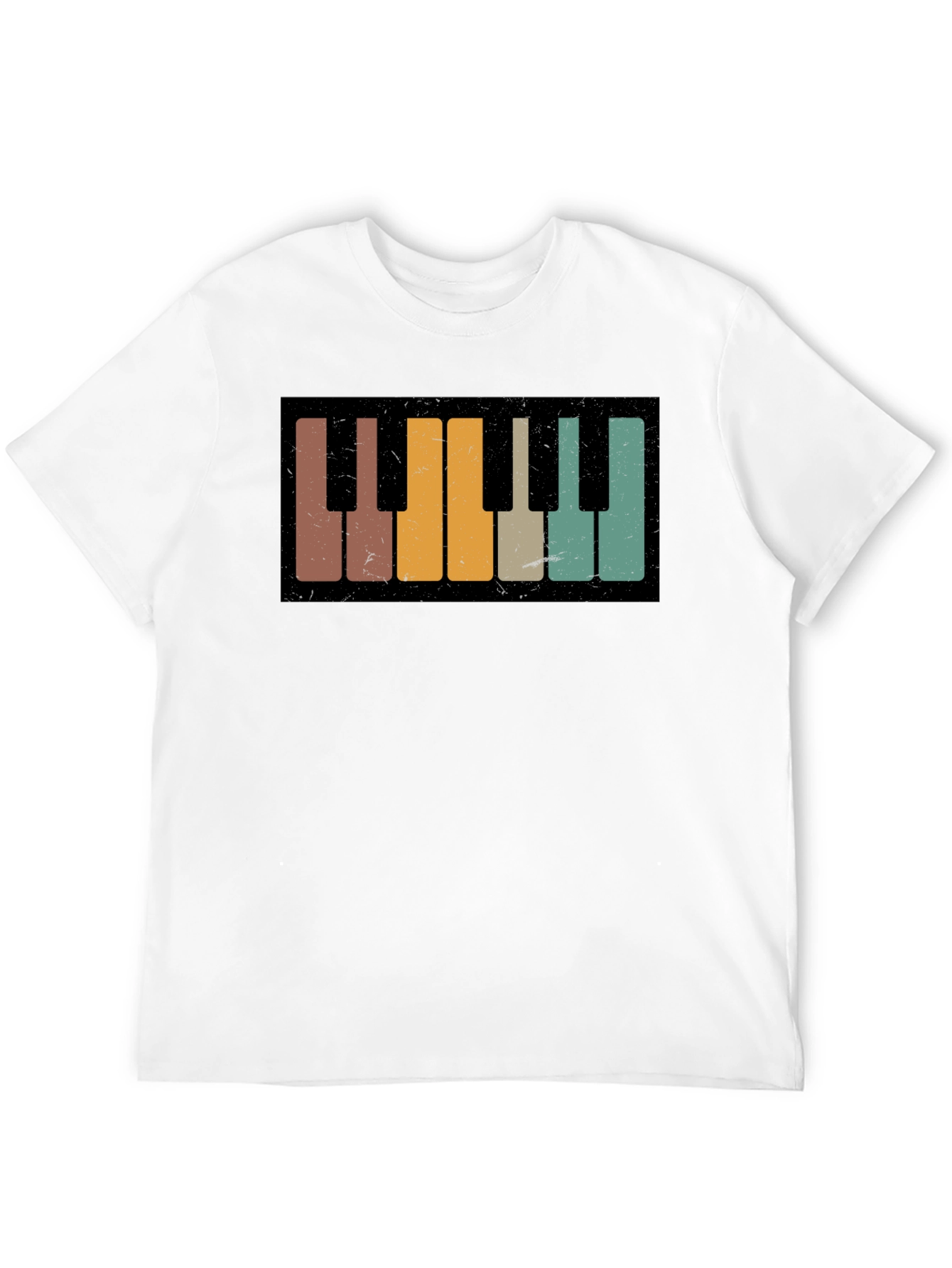 Retro Piano Keys Graphic Tee