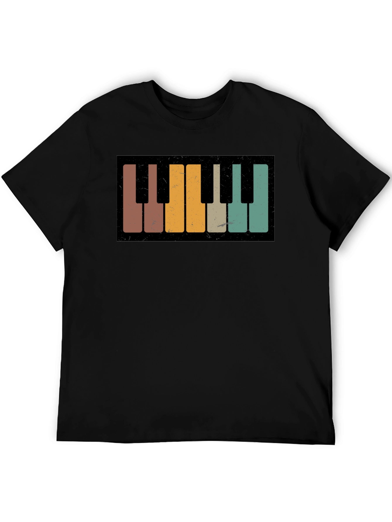 Retro Piano Keys Graphic Tee