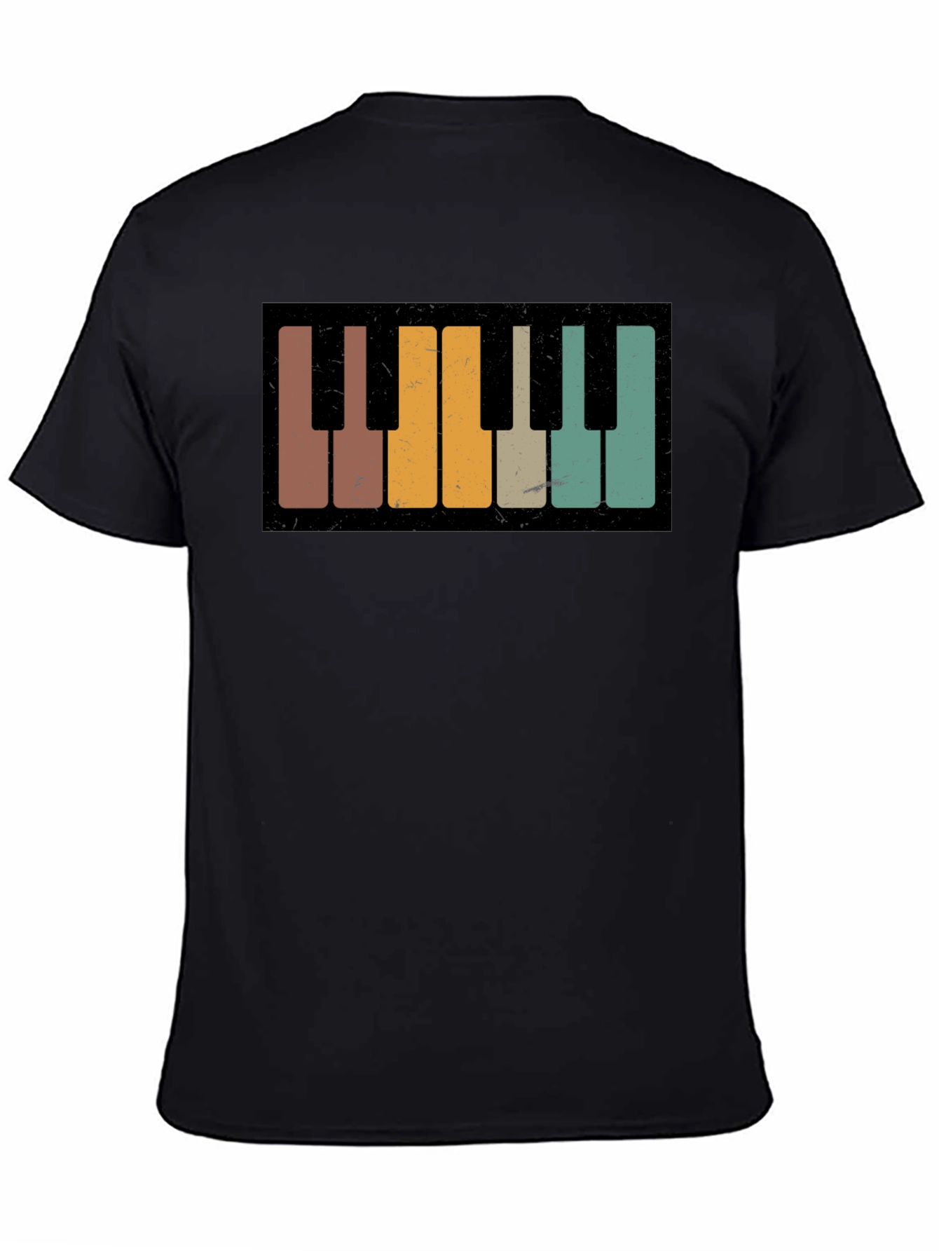 Retro Piano Keys Graphic Tee