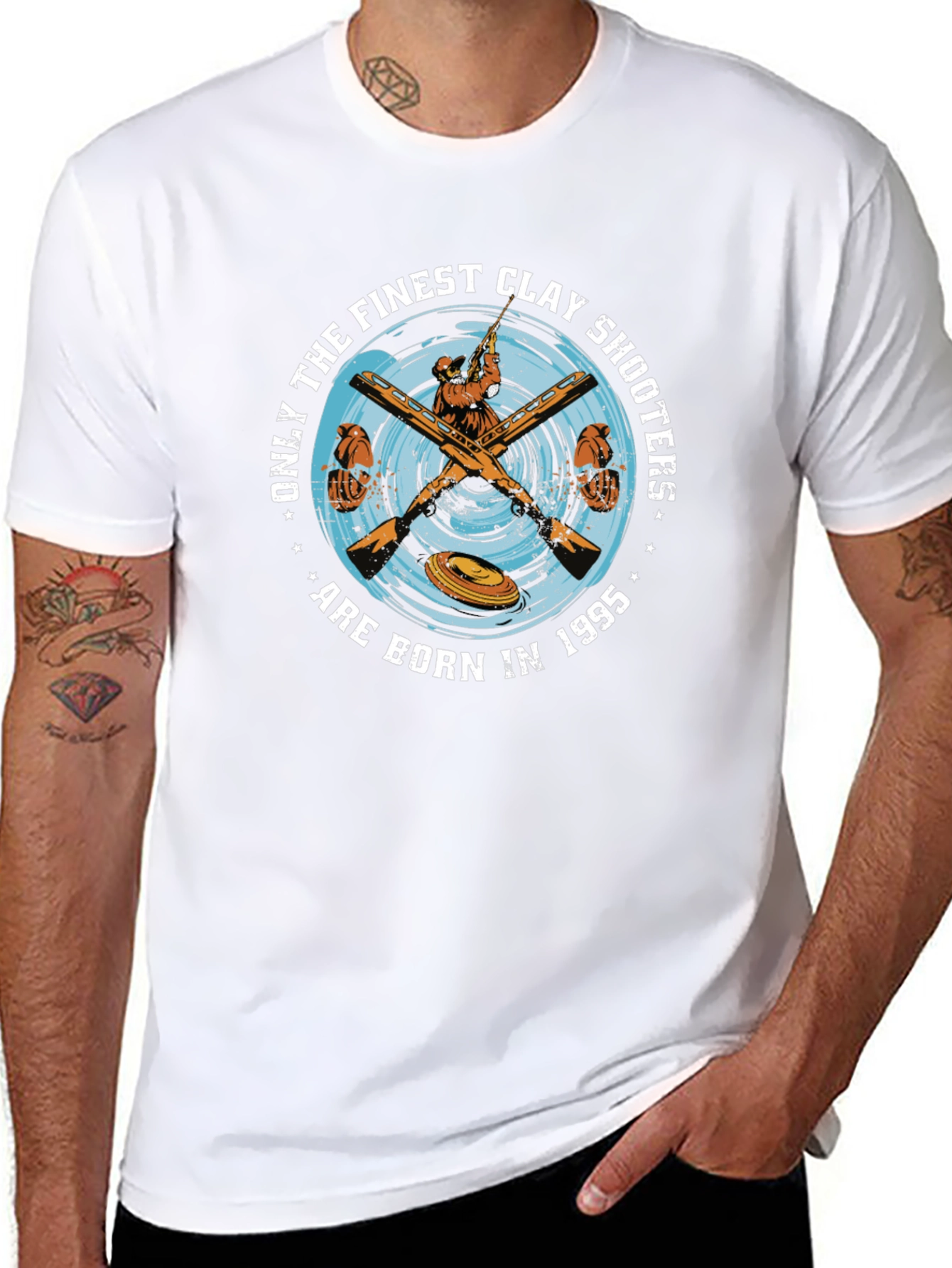 Finest Clay Shooters Born in 1995 Black T-Shirt