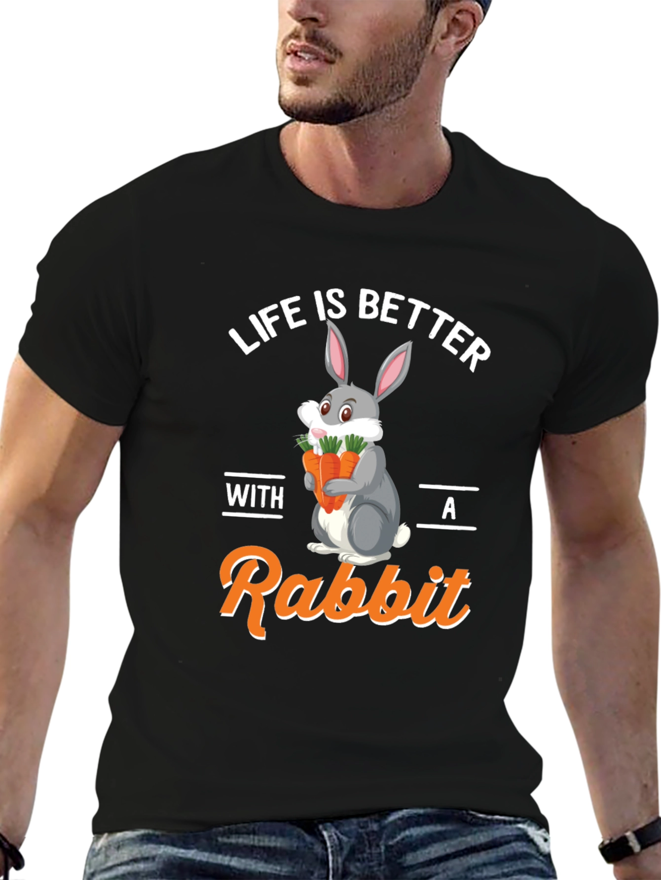 Life is Better with a Rabbit Graphic Tee