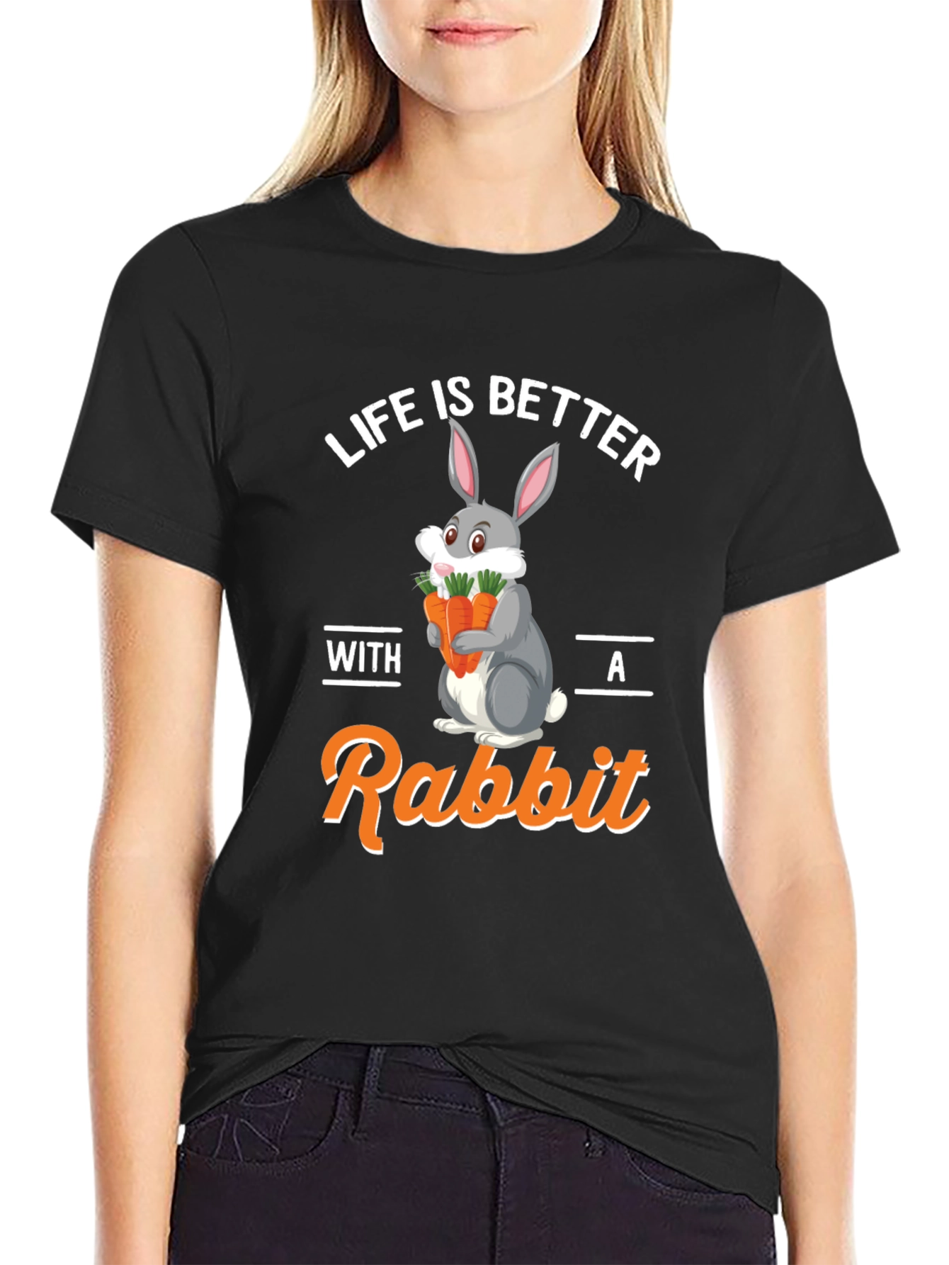 Life is Better with a Rabbit Graphic Tee