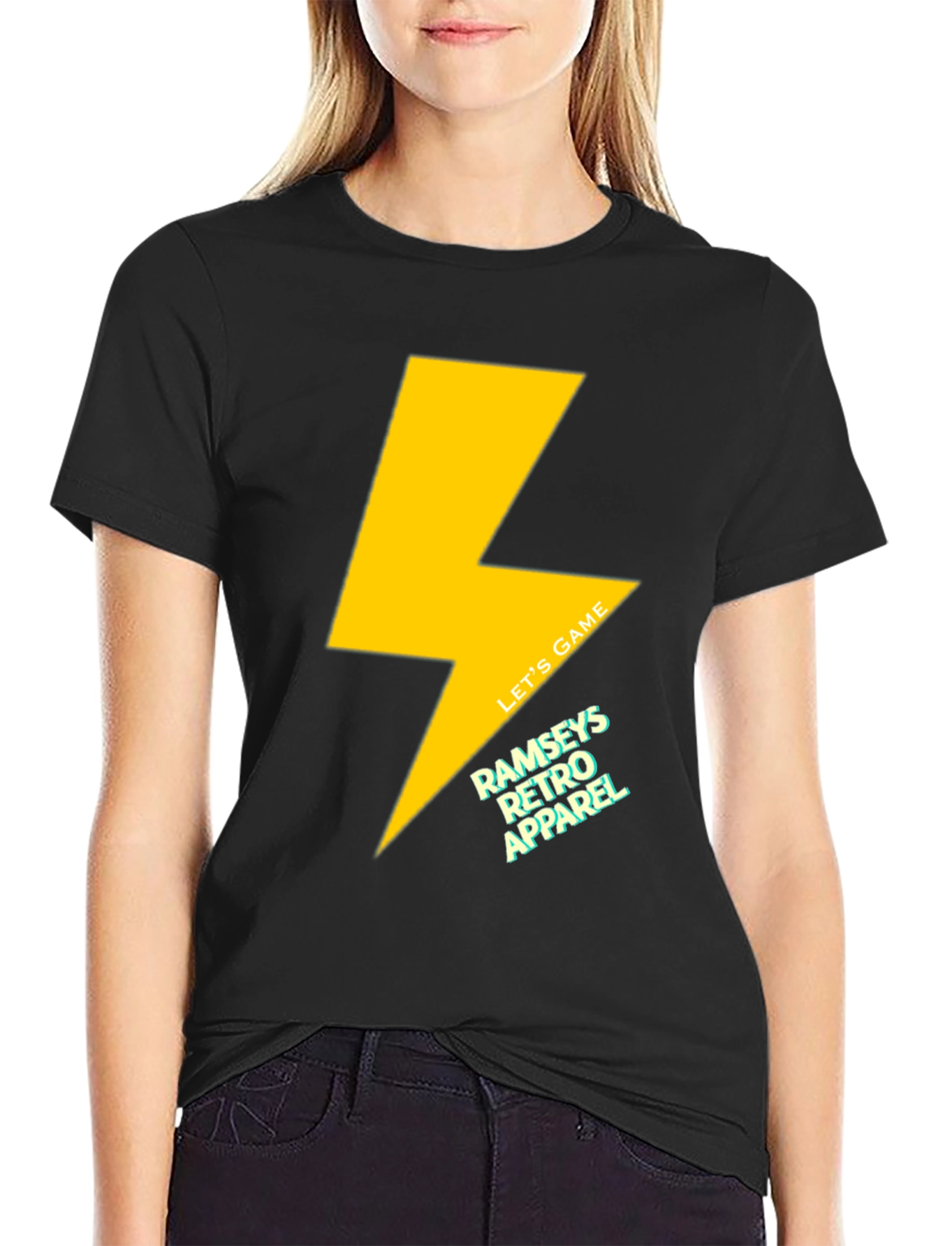 Retro Lightning Bolt T-Shirt - Game On!