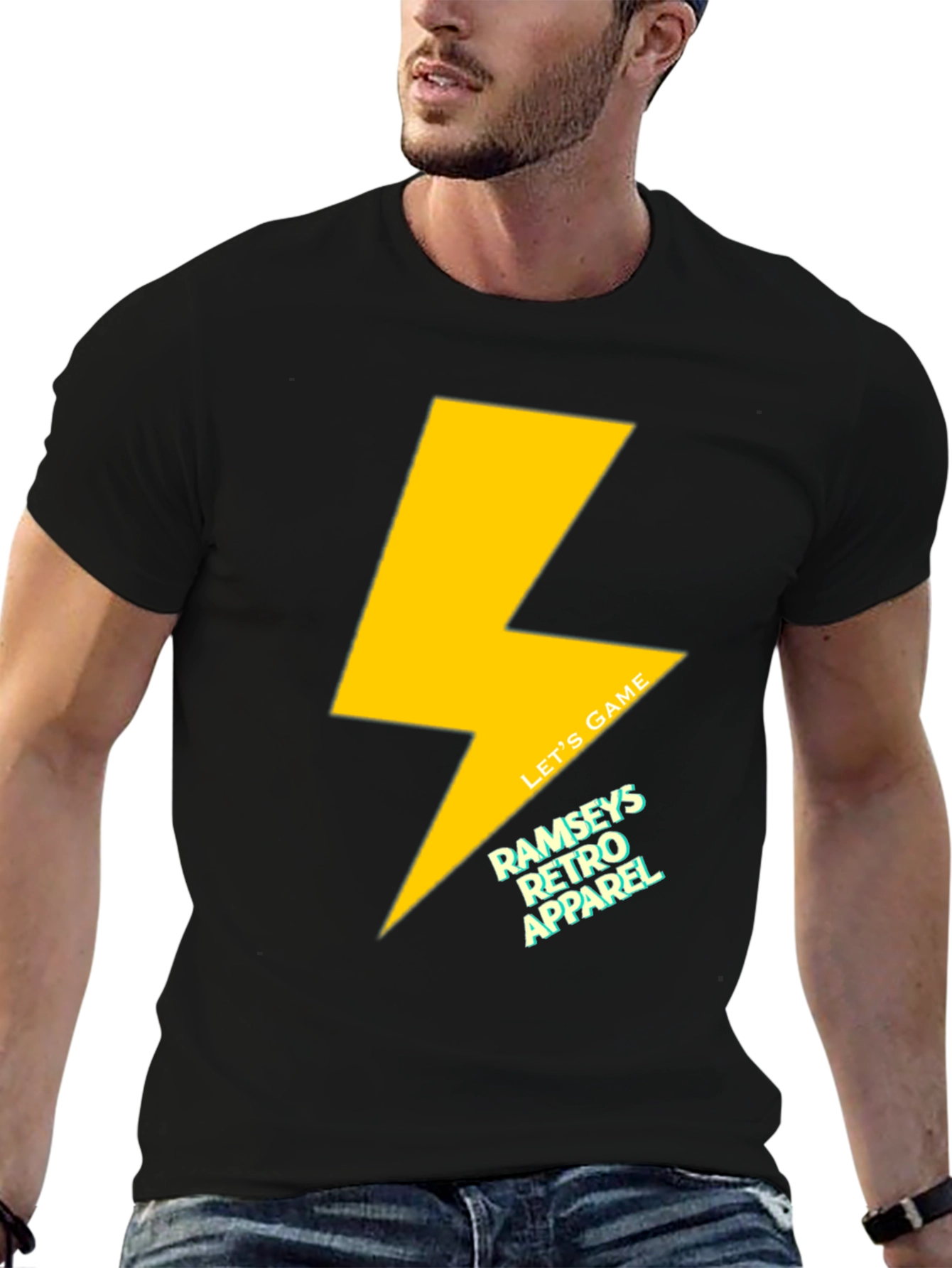Retro Lightning Bolt T-Shirt - Game On!