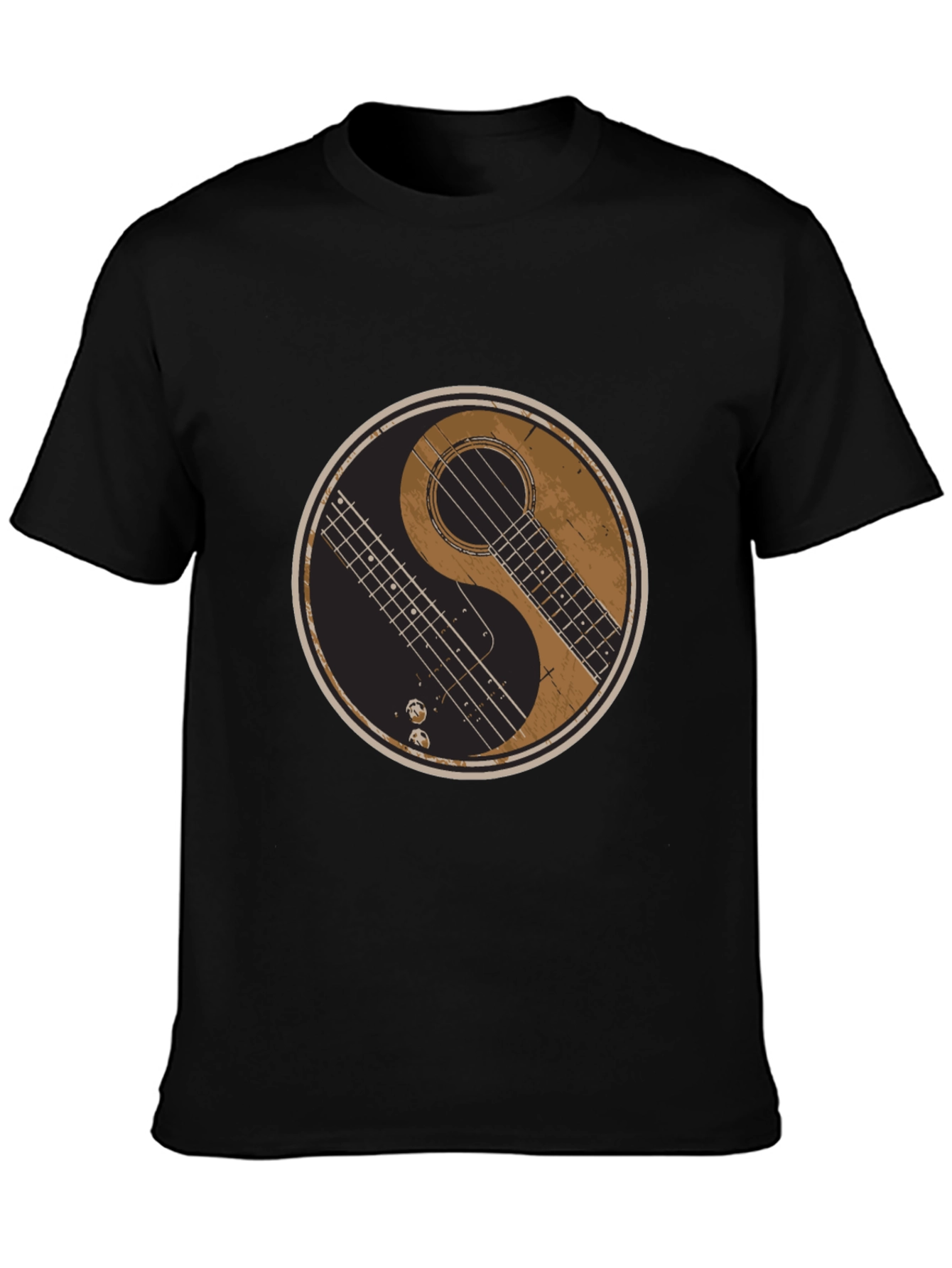 Yin Yang Guitar Bass T-Shirt