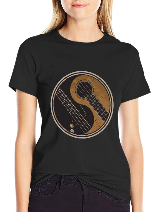 Yin Yang Guitar Bass T-Shirt