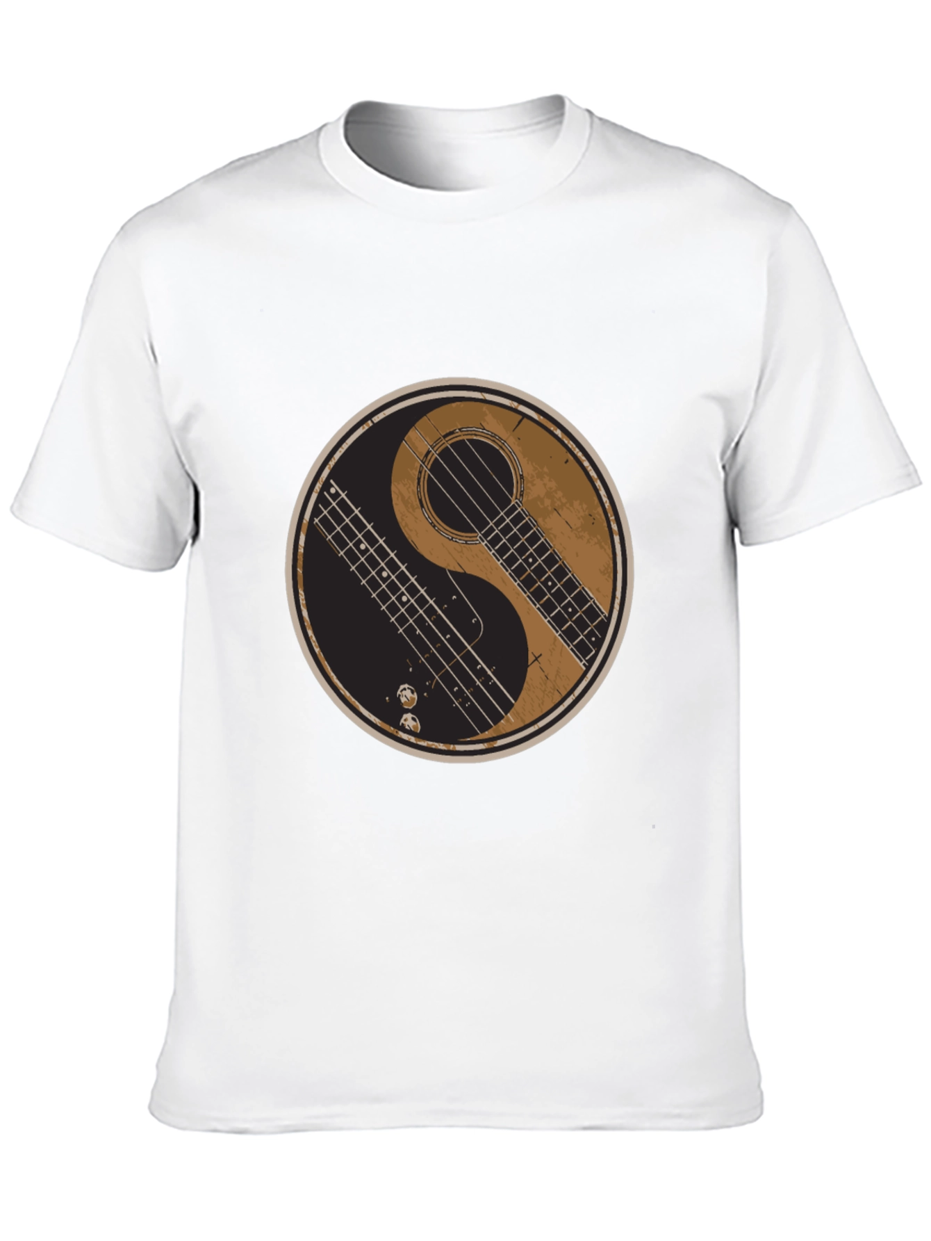 Yin Yang Guitar Bass T-Shirt