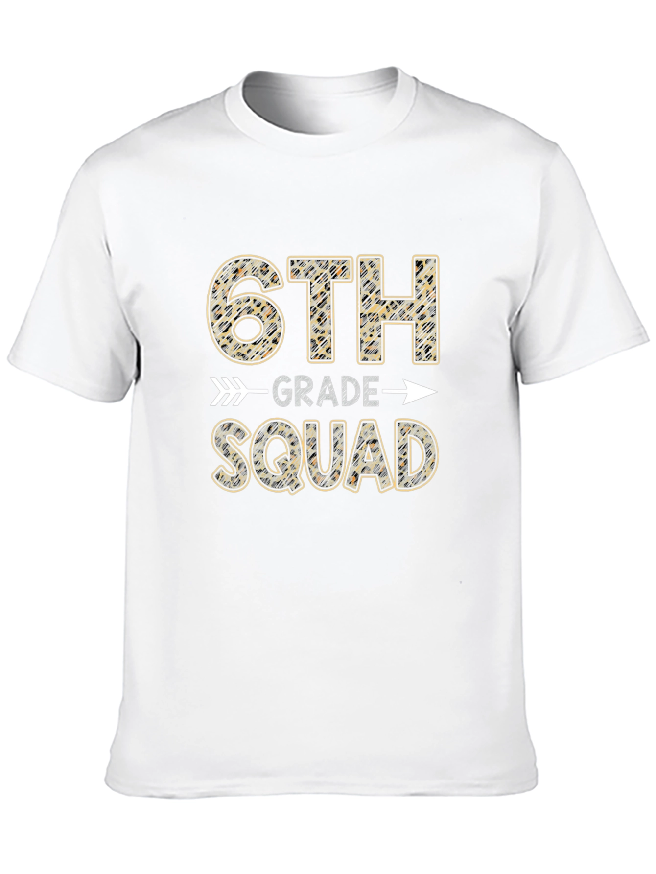6th Grade Squad Leopard Print T-Shirt