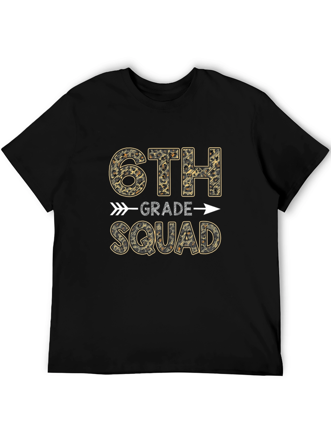 6th Grade Squad Leopard Print T-Shirt