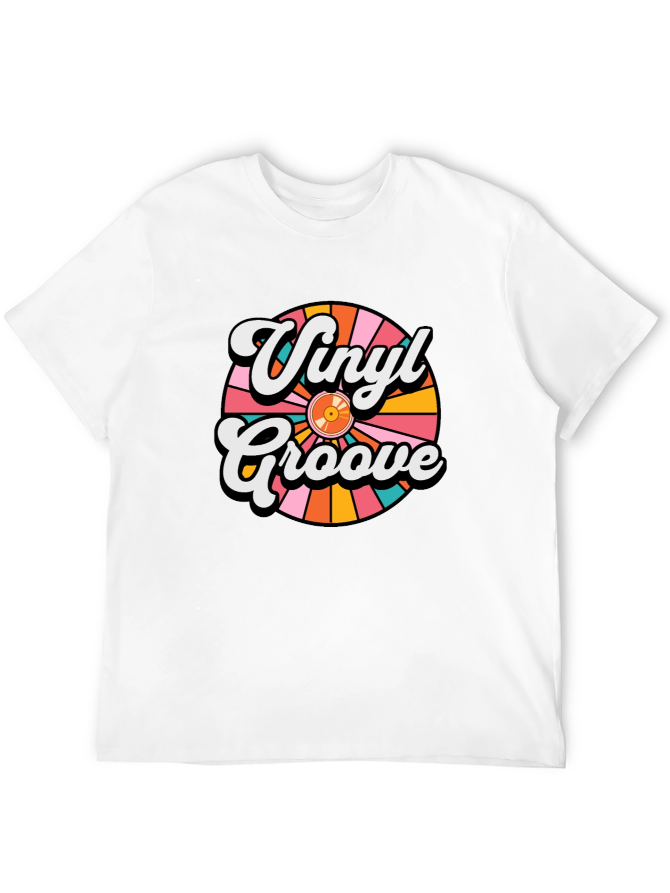 Vinyl Groove Retro Graphic T-Shirt