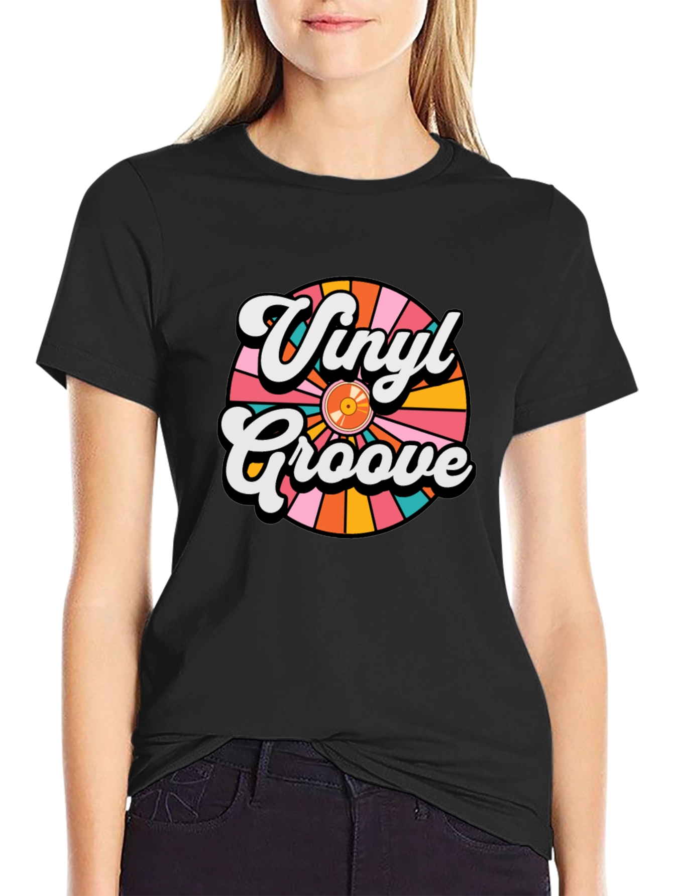 Vinyl Groove Retro Graphic T-Shirt