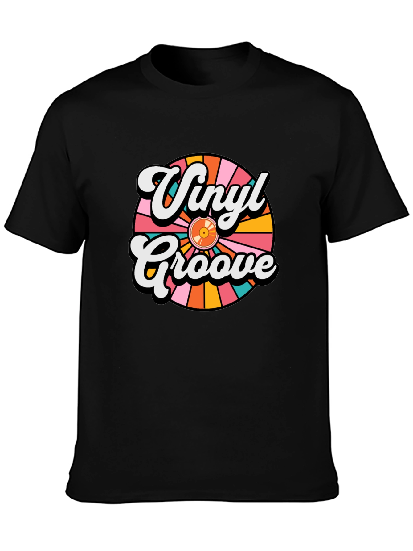 Vinyl Groove Retro Graphic T-Shirt