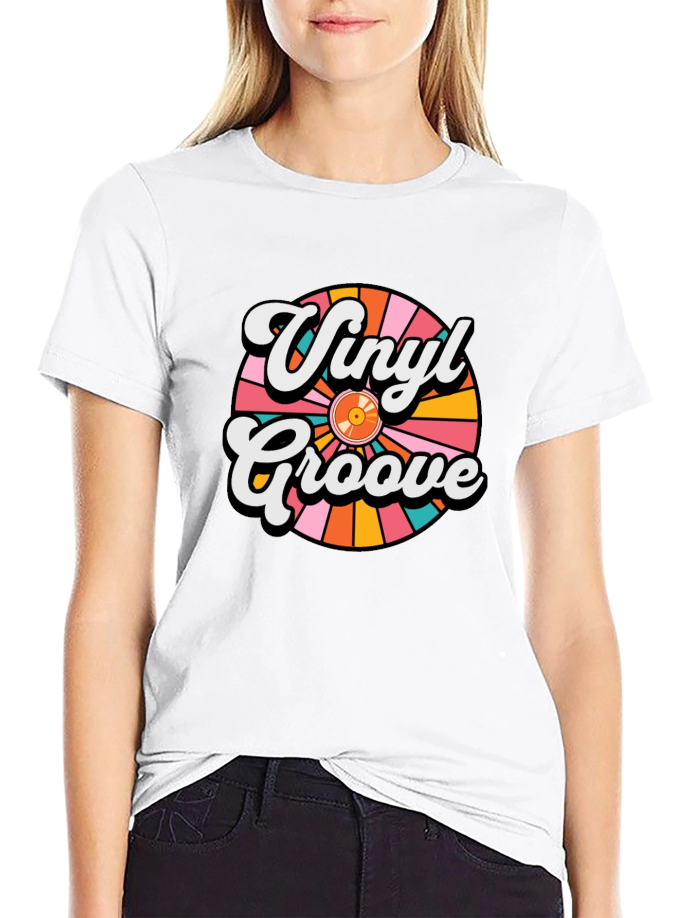 Vinyl Groove Retro Graphic T-Shirt