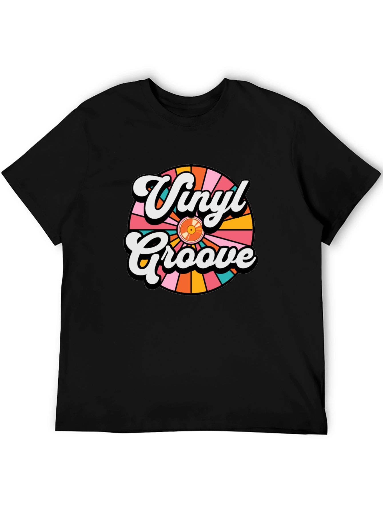 Vinyl Groove Retro Graphic T-Shirt