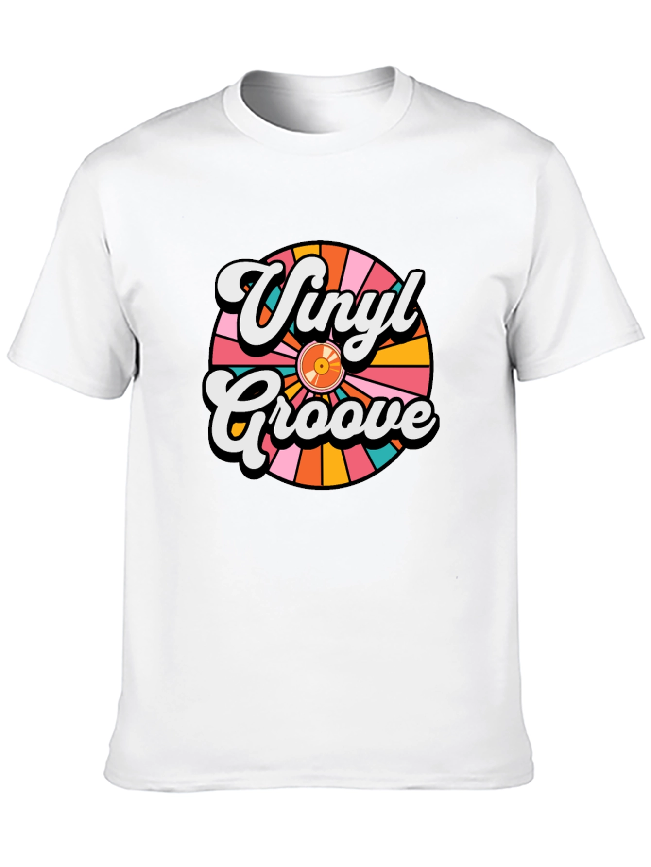 Vinyl Groove Retro Graphic T-Shirt