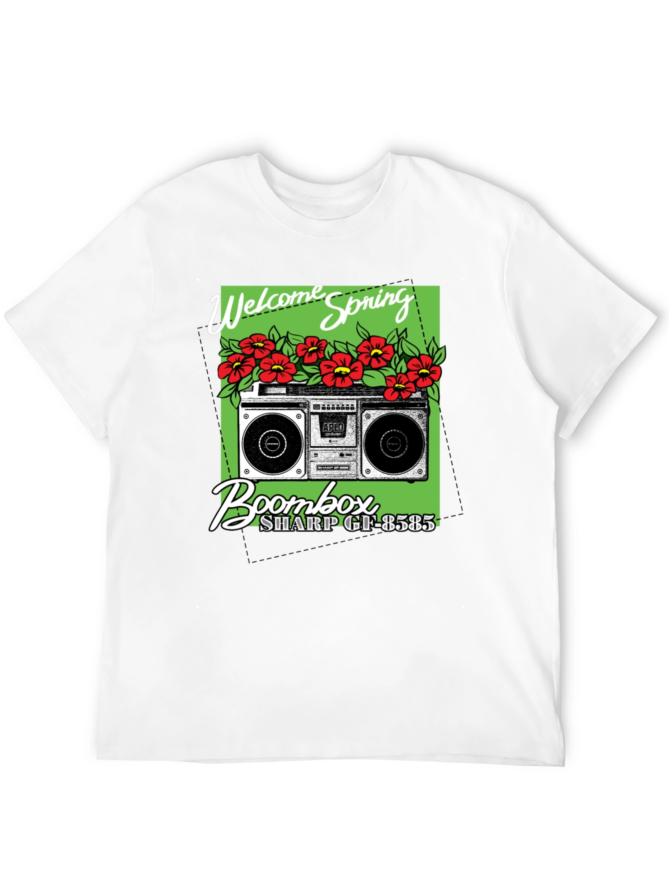 Welcome Spring Boombox Graphic Tee