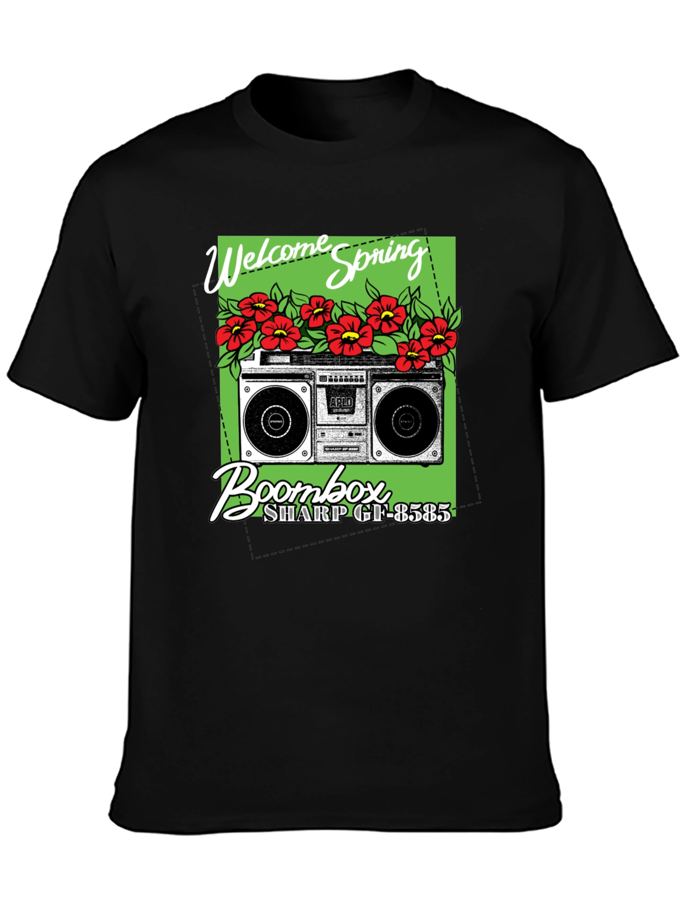 Welcome Spring Boombox Graphic Tee