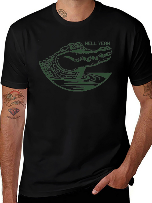 Gator Graphic Tee - Hell Yeah Alligator T-Shirt