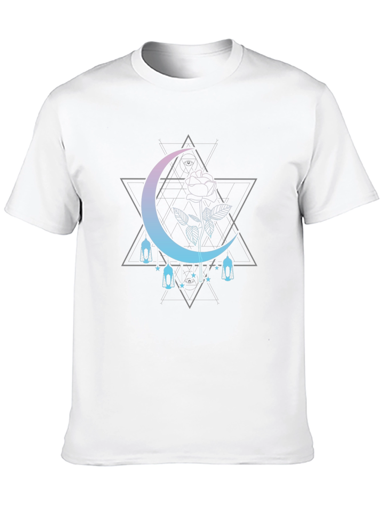 Mystic Moon Rose Graphic Tee